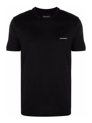 EMPORIO ARMANI: T-shirts - T-Shirt - Schwarz