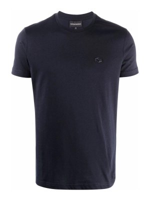 EMPORIO ARMANI: T-shirts - T-Shirt - Blau