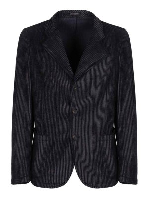 EMPORIO ARMANI: blazers - Single-Breasted Blazer Jacket