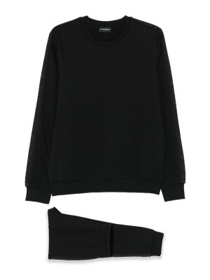 EMPORIO ARMANI: pantaloni sport - Tuta in misto cotone