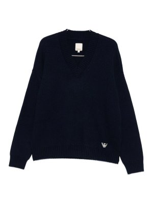EMPORIO ARMANI: v necks - Wool V-Necked Sweater