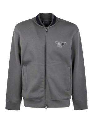 EMPORIO ARMANI: Sweatshirts & Sweaters - Logo Zipped Sweatshirt