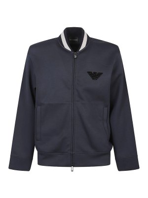 EMPORIO ARMANI: Sweatshirts & Sweaters - Logo Zipped Sweatshirt