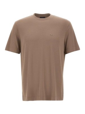 EMPORIO ARMANI: T-shirts - T-Shirt - Braun