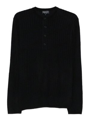 EMPORIO ARMANI: クルーネック - クルーネック - ブルー