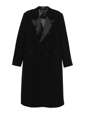EMPORIO ARMANI: Manteaux au genou - Manteau Au Genou - Noir