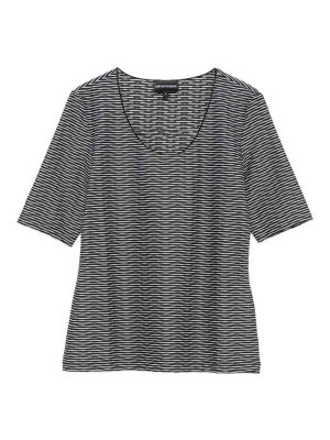 EMPORIO ARMANI: Strickpullover mit Rundhalsausschnitt - Rundhalspullover - Grau