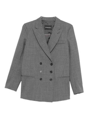 EMPORIO ARMANI: Vestes de costume - Blazer - Gris