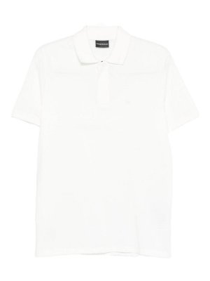 EMPORIO ARMANI: polo shirts - Logo Cotton Polo Shirt