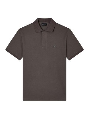 EMPORIO ARMANI: polo shirts - Logo Cotton Polo Shirt