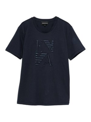 EMPORIO ARMANI: t-shirts - Logo Cotton T-Shirt