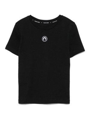 MARINE SERRE: t-shirt - T-shirt in cotone Luna