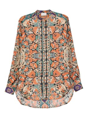 PIERRE-LOUIS MASCIA: casual jackets - Printed Silk Shirt