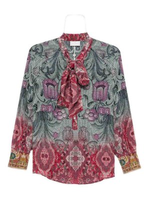 PIERRE-LOUIS MASCIA: casual jackets - Printed Silk Shirt