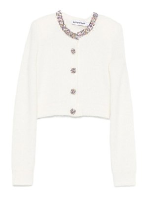 Self Portrait: cardigan - Cardigan decorato