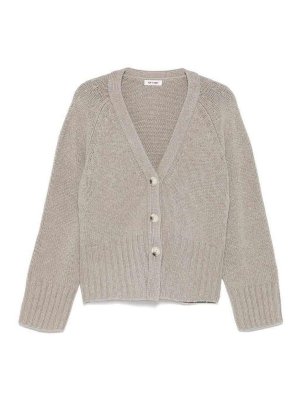 SOFT GOAT: cardigans - Cashmere V-Necked Cardigan