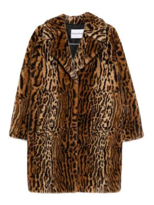 STAND STUDIO: Abrigos de borreguito y piel  - Abrigo De Piel - Marrón