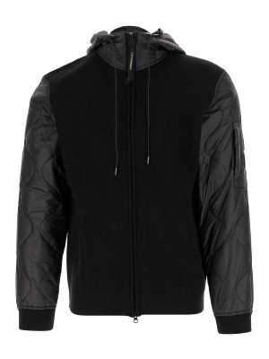 C.P. COMPANY: cardigans - Wool Hooded Cardigan