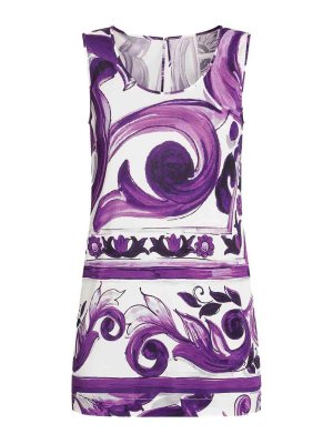DOLCE & GABBANA: Tops & Tank tops - Maiolica Print Tank Top