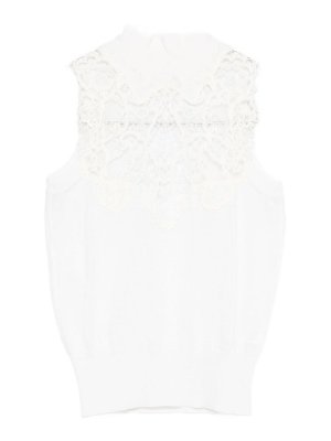 ERMANNO SCERVINO: Tops & Débardeurs - Top - Blanc