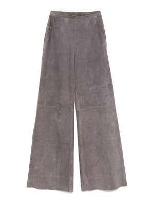 FORTE FORTE: Pantalones de cuero - Pantalones De Cuero - Beis