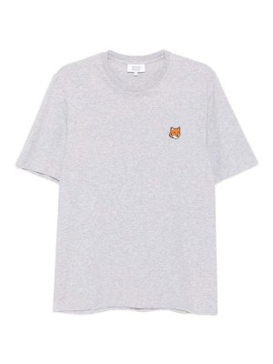 MAISON KITSUNÉ: T-shirts - T-Shirt - Grau