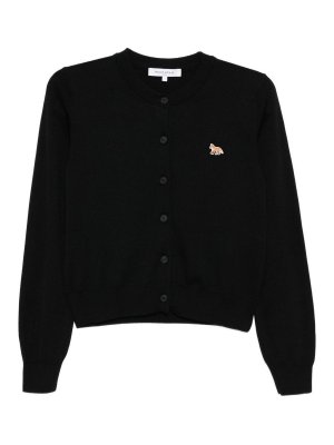 MAISON KITSUNÉ: Cardigans - Cardigan - Noir