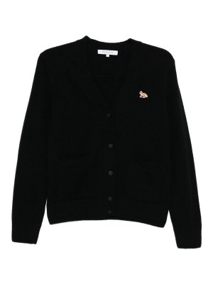 MAISON KITSUNÉ: Cardigans - Cardigan - Noir