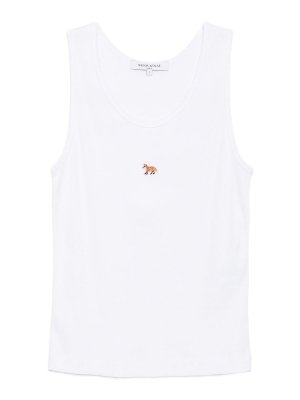 MAISON KITSUNÉ: Tops y camisetas sin mangas - Top - Blanco