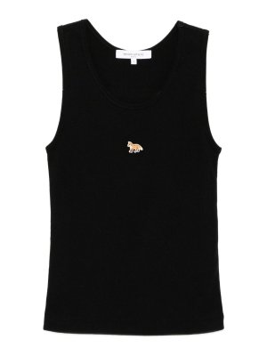 MAISON KITSUNÉ: Tops y camisetas sin mangas - Top - Negro