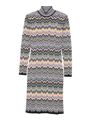 MISSONI: knee length dresses - Wool Blend Midi Dress