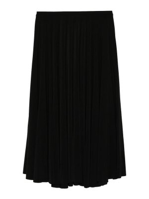 Norma Kamali: Knee length skirts & Midi - Pleated Midi Skirt