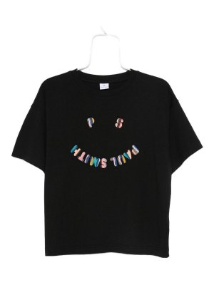 PS BY PAUL SMITH: t-shirts - Ps Happy Cotton T-Shirt