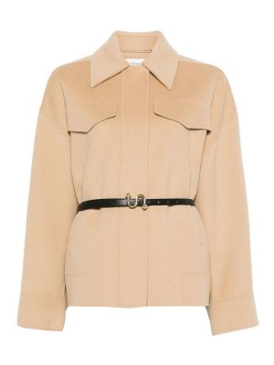 SPORTMAX: Abrigos cortos - Abrigo Corto - Camel
