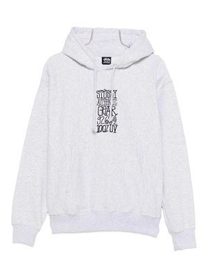 STUSSY: Sudaderas y suéteres - Sudadera - Gris