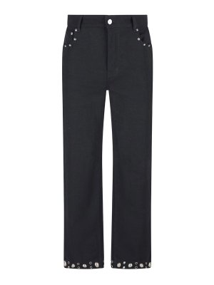 VALENTINO: Pantalones casual - Pantalón Casual - Azul