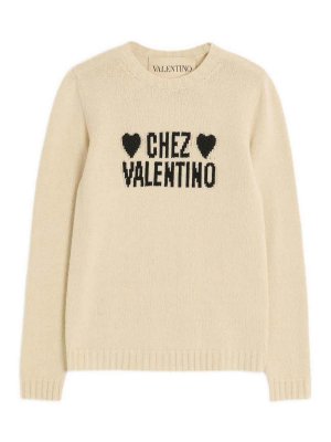 VALENTINO: Pull col rond - Pull Col Rond - Beige