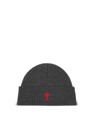 AMI PARIS: Bonnets - Bonnet - Gris