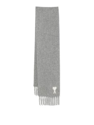 AMI PARIS: scarves - Ami De Coeur Wool Scarf
