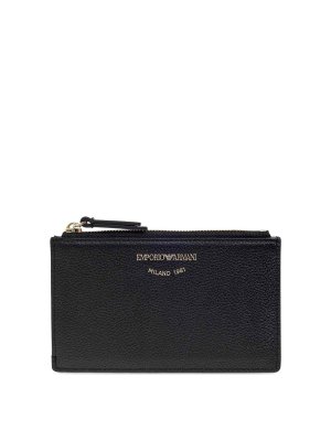 EMPORIO ARMANI: portafogli - Portacarte in pelle