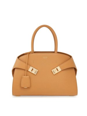SALVATORE FERRAGAMO: totes bags - Hug Small Leahter Tote Bag