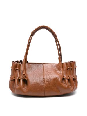 HEREU: shoulder bags - Arta Medium Leather Shoulder Bag