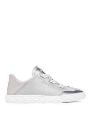 JIMMY CHOO: trainers - Diamond Light Leather Sneakers