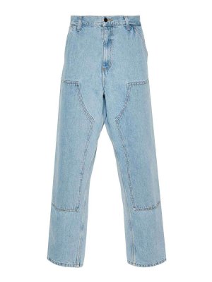 CARHARTT: straight leg jeans - Double Knee Denim Jeans