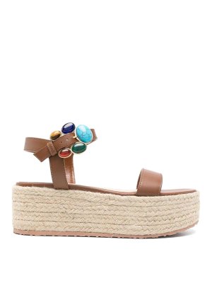 Gianvito Rossi: Sandales - Sandales - Marron