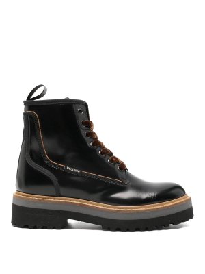 WOOLRICH: boots - Leather Lace Up Boots