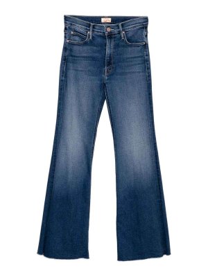 MOTHER: straight leg jeans - Lil Doozy Fray Denim Jeans