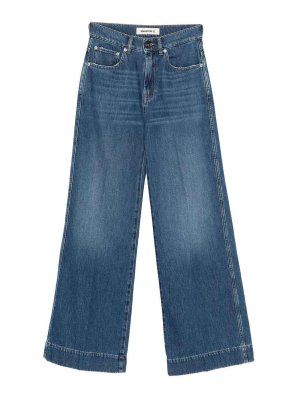 Semicouture: straight leg jeans - Hayley Wide-Leg Denim Jeans