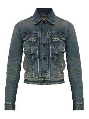 BALENCIAGA: Chaquetas denim - Chaqueta Vaquera - Azul