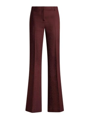 ETRO: casual trousers - Cool Wool Jacquard Trousers